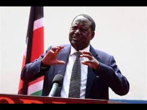 Breaking News Raila Odinga Addressing The Nation After Meeting Kenya