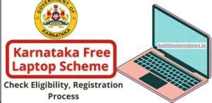 Karnataka Free Laptop Scheme Registration Eligibility Criteria