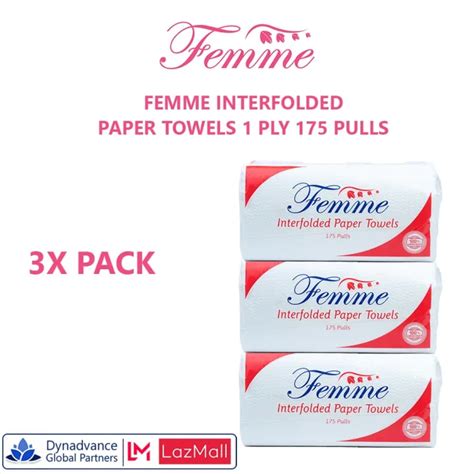 X Femme Interfolded Paper Towel Sheets Single Ply Lazada Ph