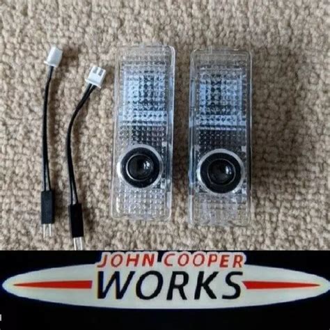 R56 MINI COOPER S JCW John Cooper Works Logo Door Entry Puddle Floor