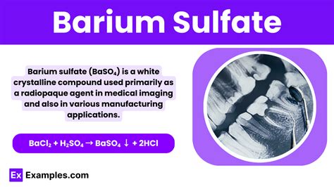 Barium Sulfate Baso₄ Definition Structure Preparation Properties Uses Effects On Human Body