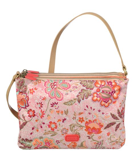 Oilily Peach Summer Blossom Medium Shoulder Bag Shoulder Bag Bags Fun Bags