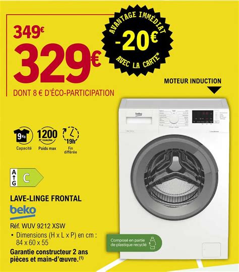 Promo Lave Linge Frontal Beko Chez E Leclerc