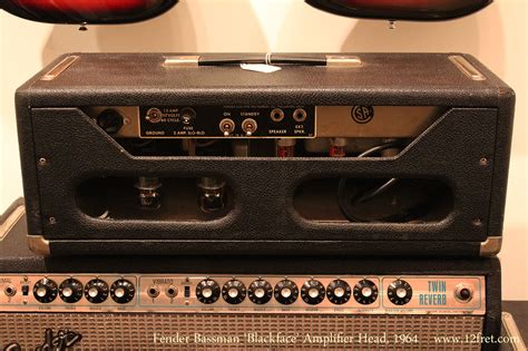 1964 Fender Bassman Blackface Amplifier Head 12fret