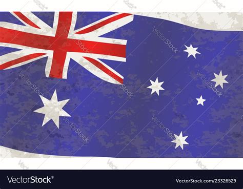 Flag Of Australia Grunge Royalty Free Vector Image