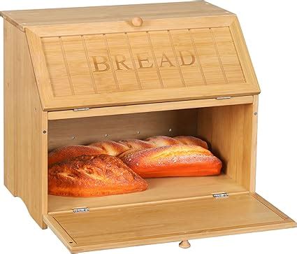 Amazon HOMEKOKO Vintage Double Layer Large Bread Box For Kitchen