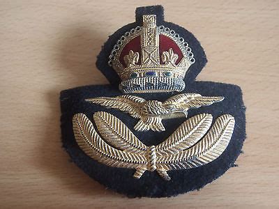 Original Ww Era Raf Officers Cap Badge