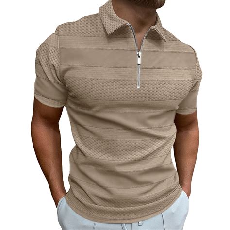 GZWYHT Mens Polo Shirts Mens Shirts Men S Summer Printed Collar Button