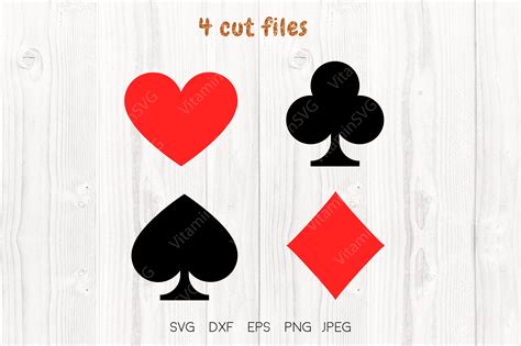 Card Suits Svg Playing Cards Graphic By Vitaminsvg · Creative Fabrica