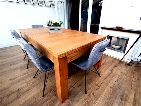 Signature Chester Oak Pool Dining Table 6ft 7ft Free Delivery