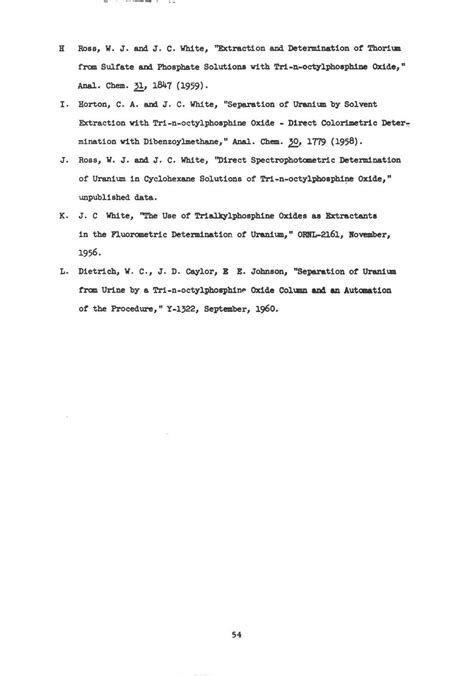 Appendix I Methods For The Determination Of Elements After Extraction