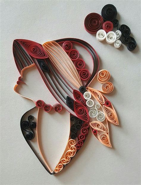 Silhouette Visage Femme Quilling Quilling Patterns Paper Quilling