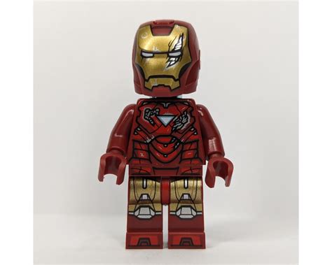 LEGO Set fig-014435 Iron Man Mark 6 Armor, Battle Damage | Rebrickable ...