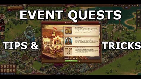 Forge Of Empires Event Quests Tips Tricks YouTube