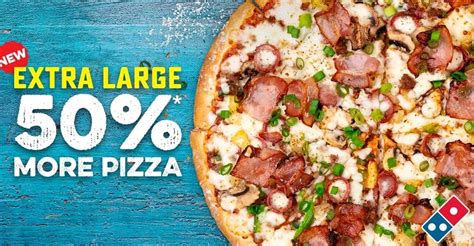 News Dominos Extra Large Pizzas 50 More Pizza For 3 Extra