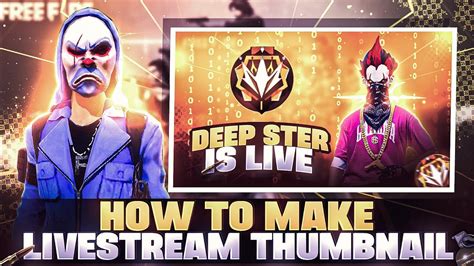 HOW TO MAKE UNIQUE LIVESTREAM THUMBNAIL GW SAMEER YouTube