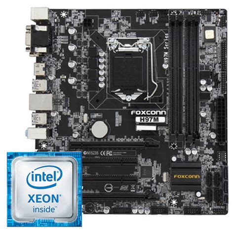 Intel Xeon H97M Plus LGA 1150 High Performance Combo Motherboard GIGASTAR