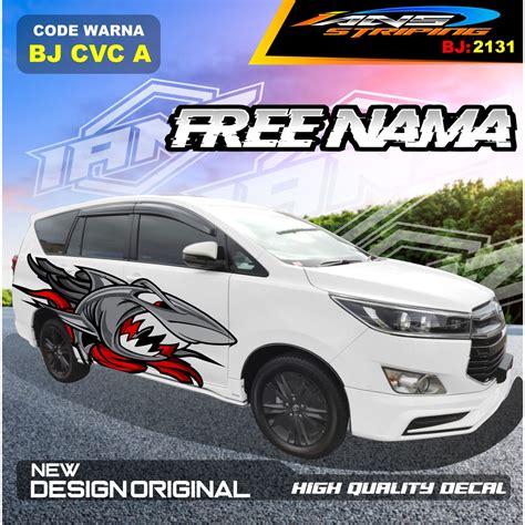 Jual STIKER MOBIL INNOVA REBORN VARIASI STICKER MOBIL AVANZA STIKER