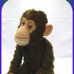 Rare Schuco Inch Yes No Monkey Fully Jointed Mohair Fur S