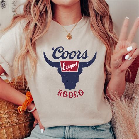 Coors Banquet Rodeo T Shirt Retro Coors Cowboyt Shirt The Original