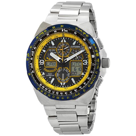 Mua Promaster Skyhawk A T Chronograph GMT Eco Drive Blue Dial Men S