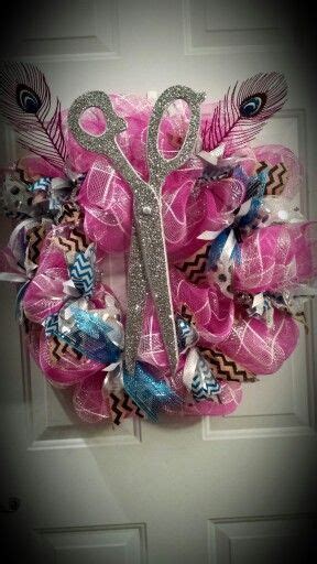 Gorgeous Hair Stylist Wreath Only6500 Mesh Ribbon Wreaths Fun