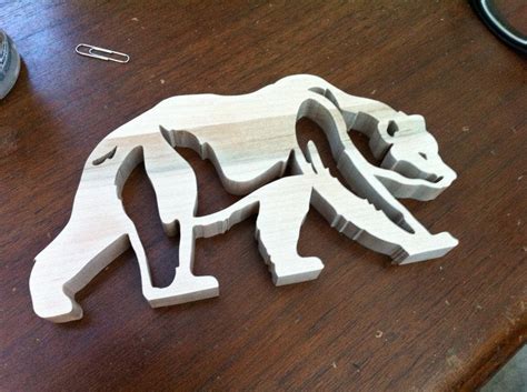 Polar Bear Scroll Saw Silhouette By Mrbagel