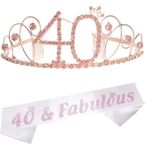 Meant Tobe Basic Th Birthday Sash And Tiara Set Glitter Sash