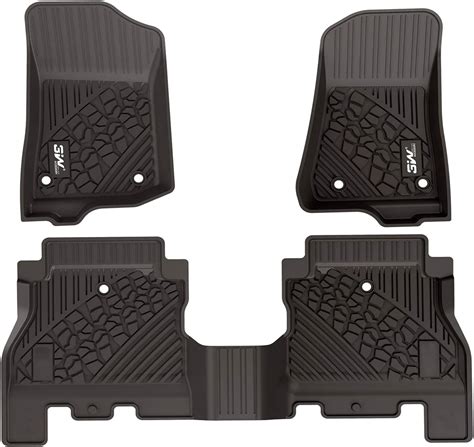 Amazon 3W Floor Mats Compatible For Jeep Wrangler 4XE 2021 2022