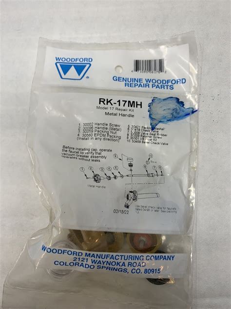 Woodford Rk 17mh Model 17 Metal Handle Repair Kit For Freeze Proof Faucet 671090081752 Ebay