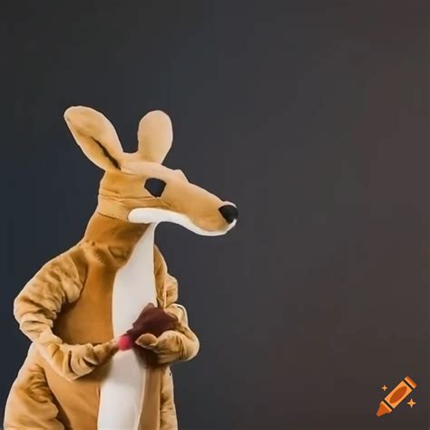 Woman Wearing Full Body Kangaroo Mascot Costume On Craiyon