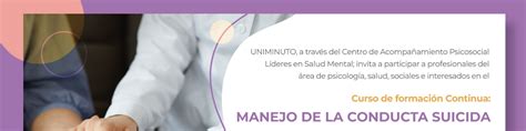 Curso De Manejo De La Conducta Suicida Inicio