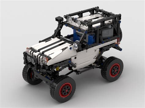 Lego Moc 24142 4x4 Trophy Jeep Rc Technic 2019 Rebrickable Build With Lego