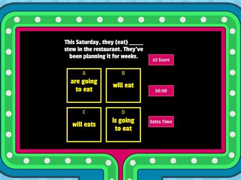 Will Vs Going To QUIZ Predictions Vs Plans Gameshow Quiz