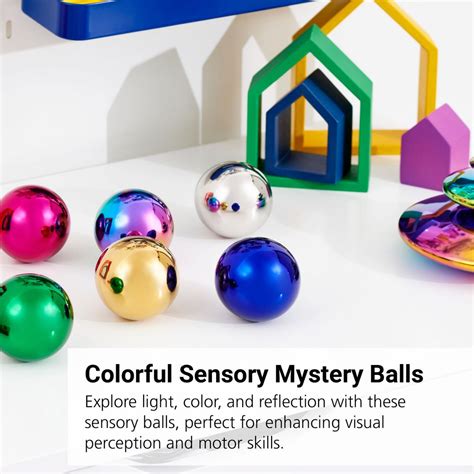 sensory reflective color mystery balls