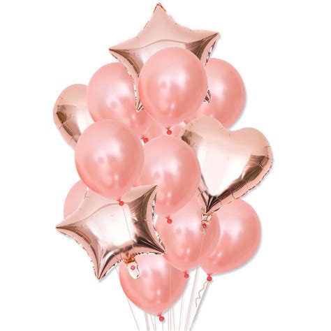 Balony Rose Gold Zestaw Urodzinowy Szt Na Hel Allegro Pl