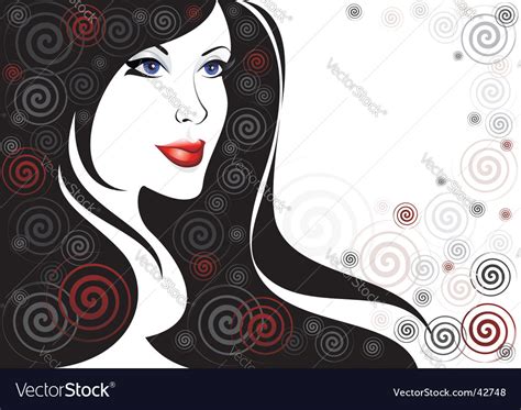 Glamour Girl Royalty Free Vector Image Vectorstock