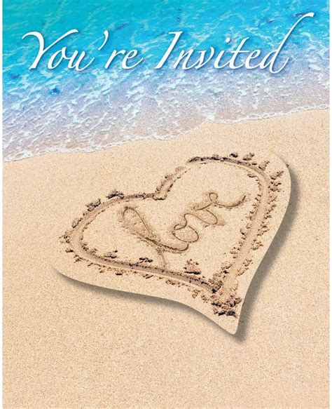 Amazon UDNADKEX Birthday Invitations Beach Party With Envelopes