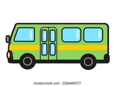 City Bus Cartoon Style Stock Illustration 2206489577 | Shutterstock