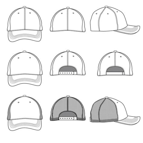 Baseball Hat Outline