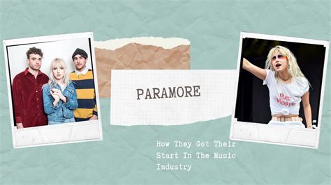 How Paramore Got Their Start In The Music Industry Youtube