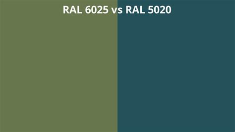 Ral 6025 Vs 5020 Ral Colour Chart Uk