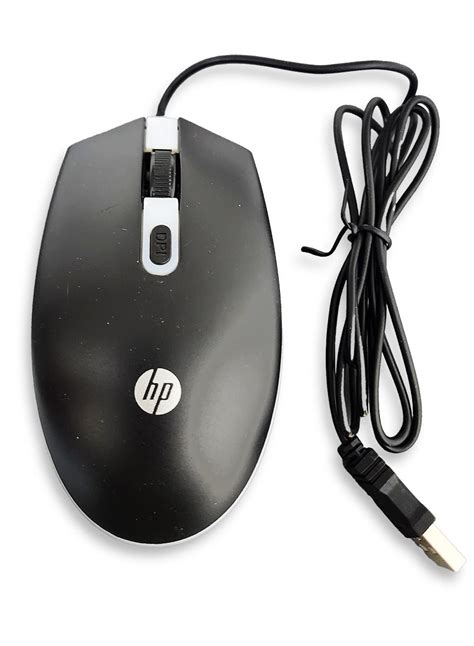 Hp Wired Mouse Gaming 4 Button 7 Color Led 1600dpi Black M180