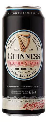 Nueva Cerveza Guinness Extra Stout Lata 473cc MercadoLibre