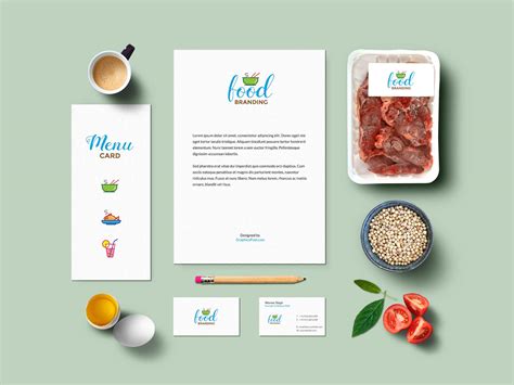 Free Food Branding Mockup (PSD)