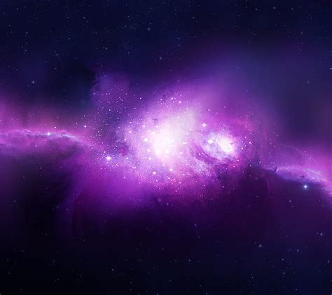 Purple Nebula Color Cosmos Gases Space Stars Universe Hd