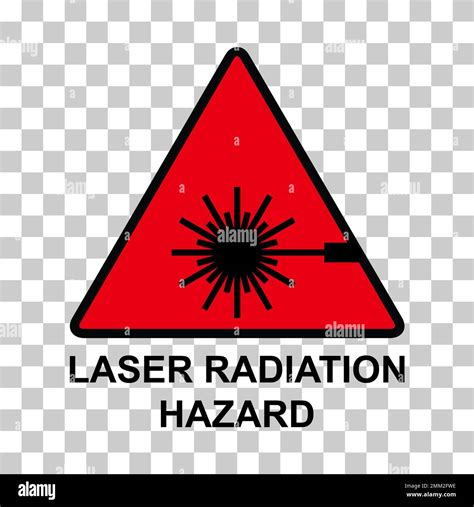 Laser Radiation Danger Label Icon Safety Protection Information Symbol