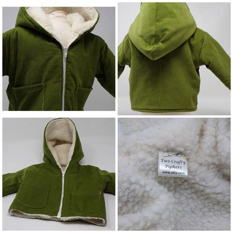 Baby Sherpa Lined Corderoy Hooded Jacket Infant Sherpa Lined Corderoy