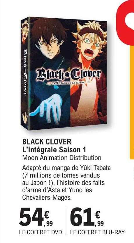 Promo Black Clover L intégrale Saison 1 chez E Leclerc iCatalogue fr