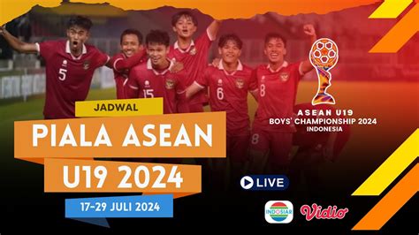 Jadwal Lengkap Pertandingan Piala Asean U19 2024 Babak Penyisihan